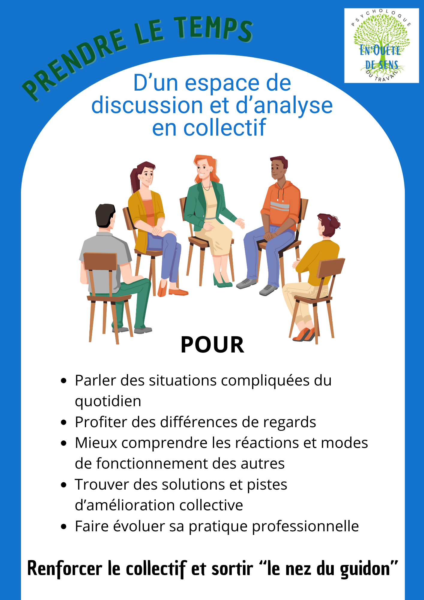 Analyse de pratiques - espace de discussion sur le travail